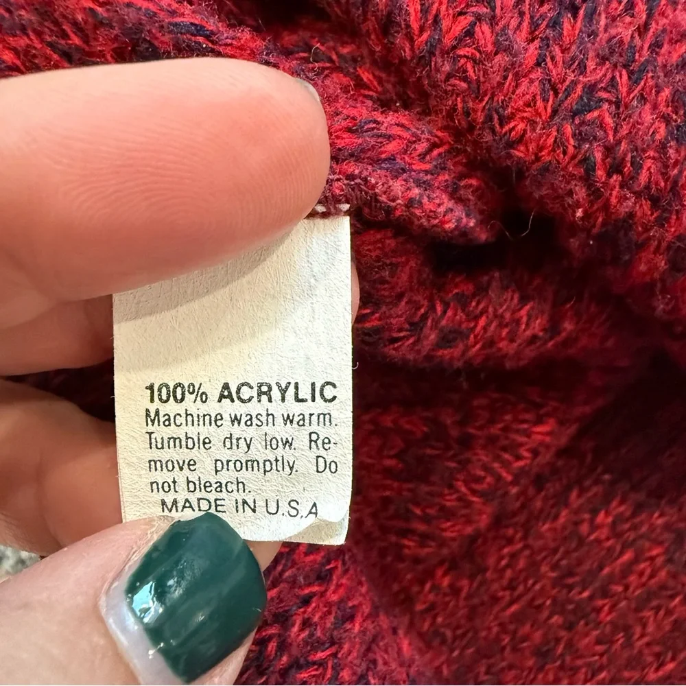 Vintage Le Tigre XL Red Sweater - Made in USA‎ Size XL